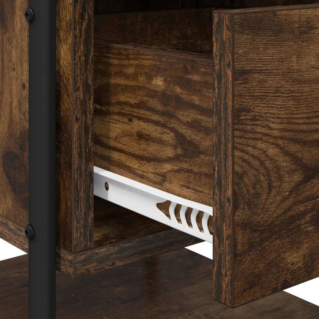 Armadio da Notte 2 pz Rovere Fumo 35 x 36,5 x 47 cm 8007664