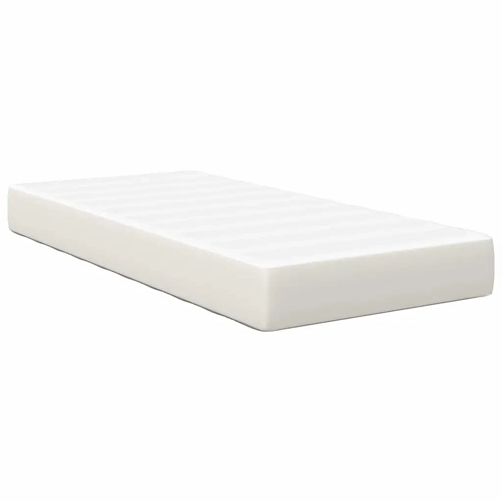 Materasso-Materasso per letto Crema 80 x 200 cm Tessuto