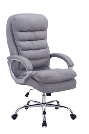 Sedia da ufficio XXL Vancouver tessuto grigio