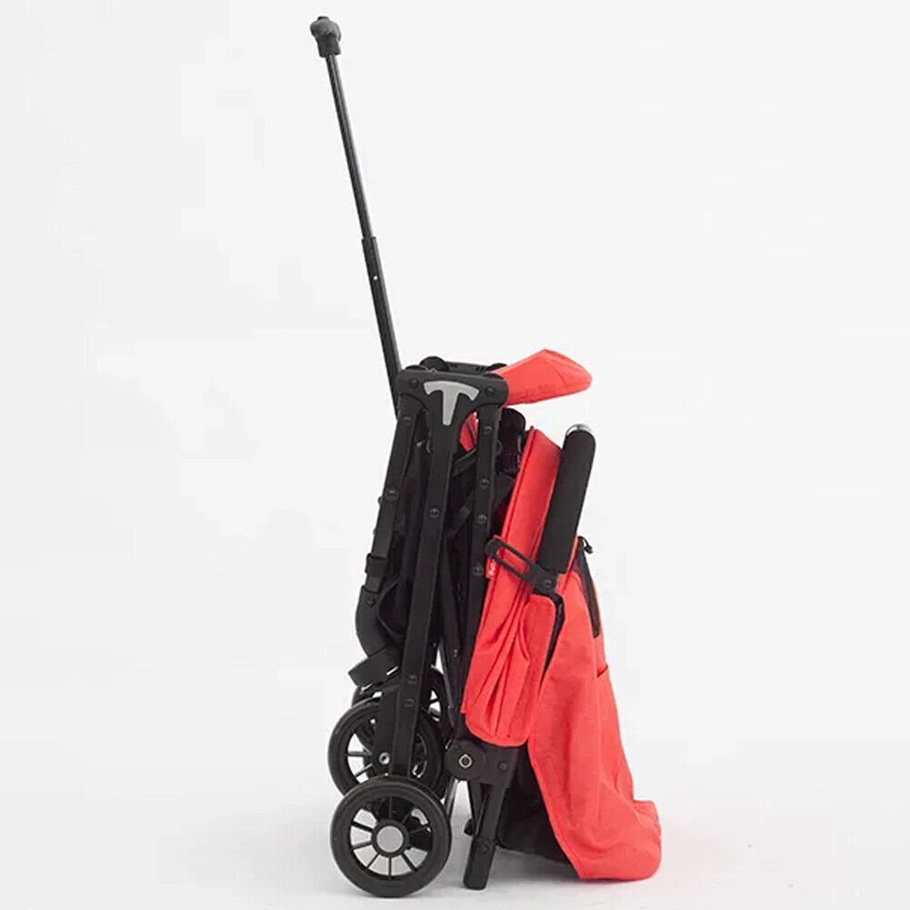 Passeggino Wizy Pro Ultra Leggero Chiusura Facilitata Salvaspazio Portata 15 kg-Rosso