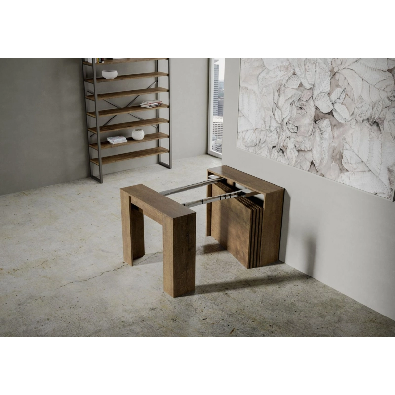 Consolle allungabile 90x48/296 cm Venus - Noce
