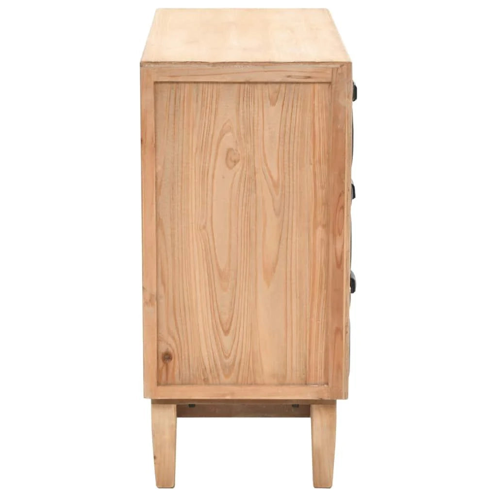 Buffet credenza mobiletto consolle mobile contenitore con cassetti MDF 80 cm 4402188