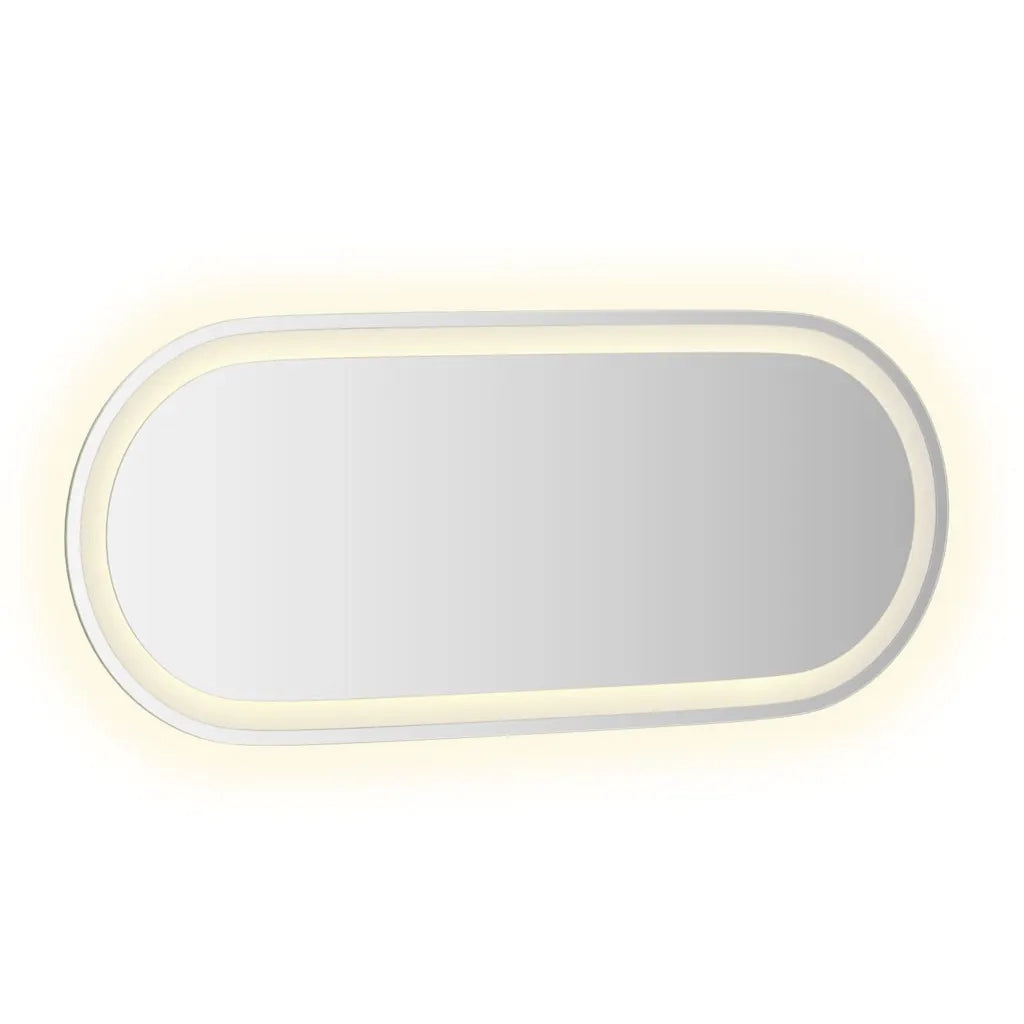 Specchio da Bagno LED-Specchio decorativo con LED 90x40 cm Ovale