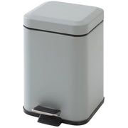 PATTUMIERA 3L 16X16XH25CM ACCIAIO GRIGIO
