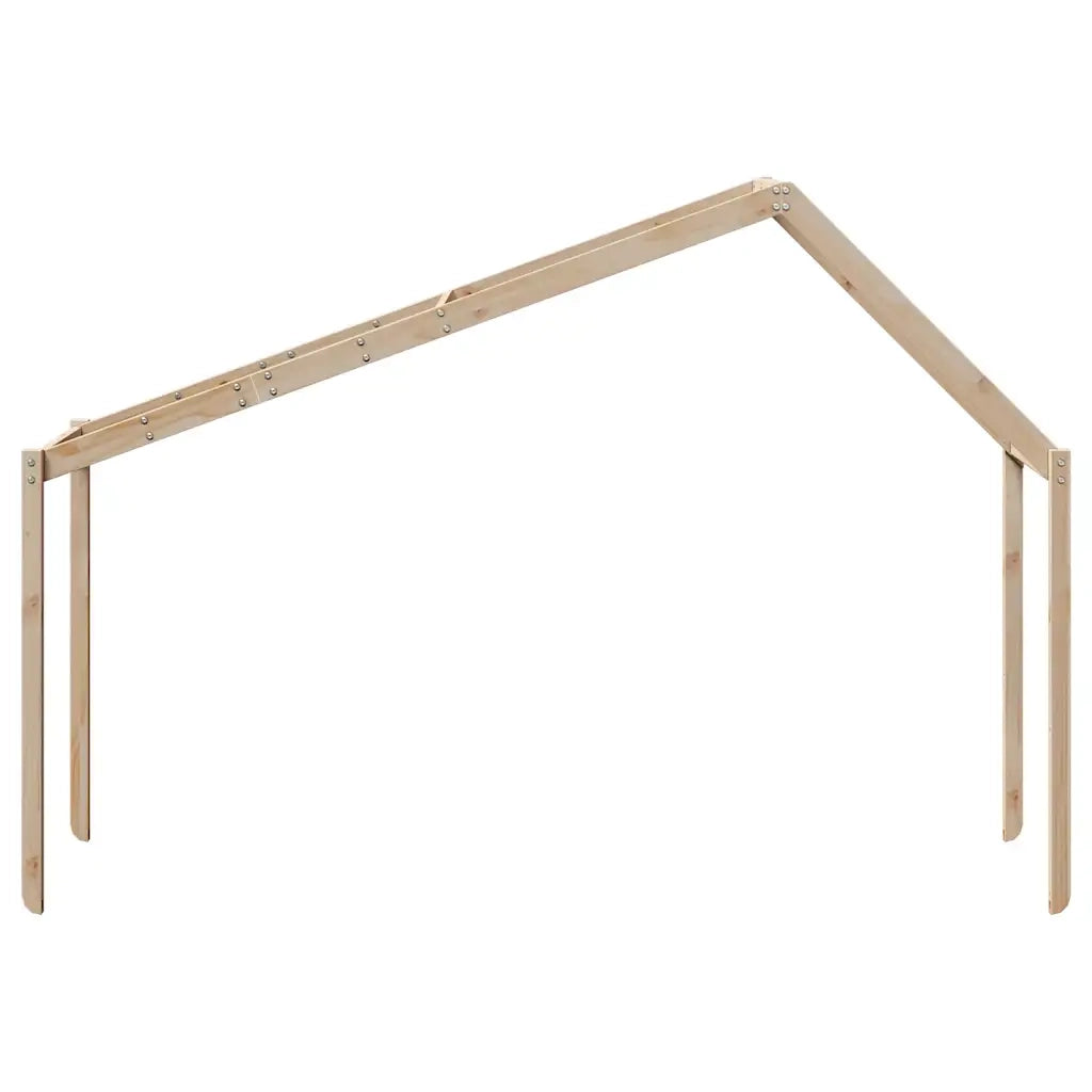 Tetto per Letto Bambini 203x95,5x142 cm Legno Massello di Pino