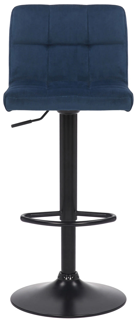 Set di 2 sgabelli bar Feni in velluto blu