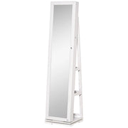 SPECCHIO PORTAGIOIE GIREVOLE CON 2 CHIAVI IN LEGNO 38X38X160 CM