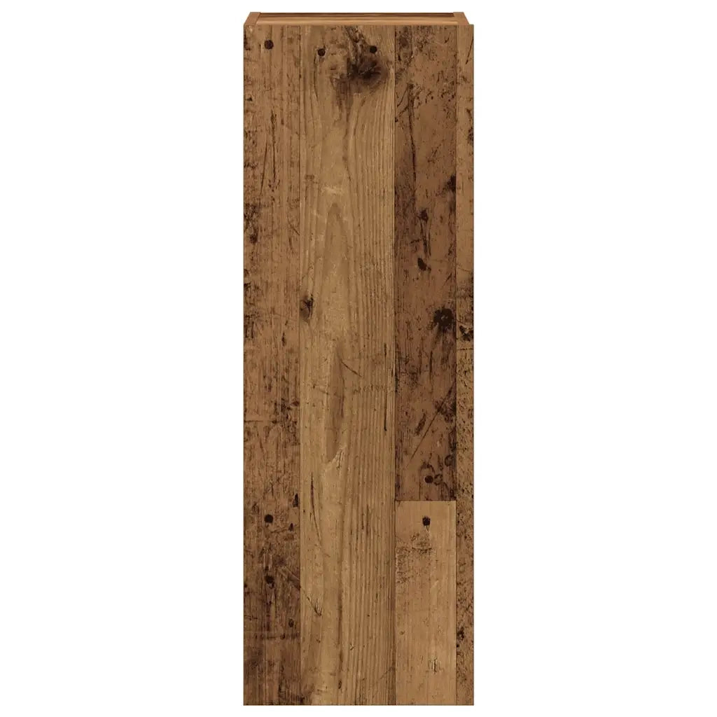Set Mobile TV 8 pz Montato a Parete Legno Antico in Truciolato 3328953