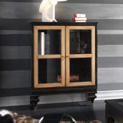 Vetrina classica 2 porte in legno shabby 80x39x104 - Mobili 2G