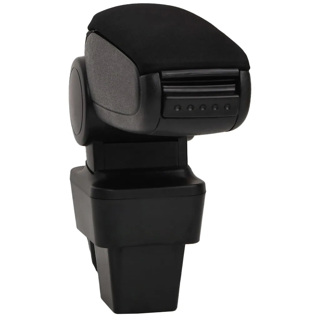 Bracciolo per Auto Nero 13x34x(33-46) cm in ABS