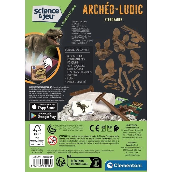 Archéo Ludico Stegosauro CLEMENTONI