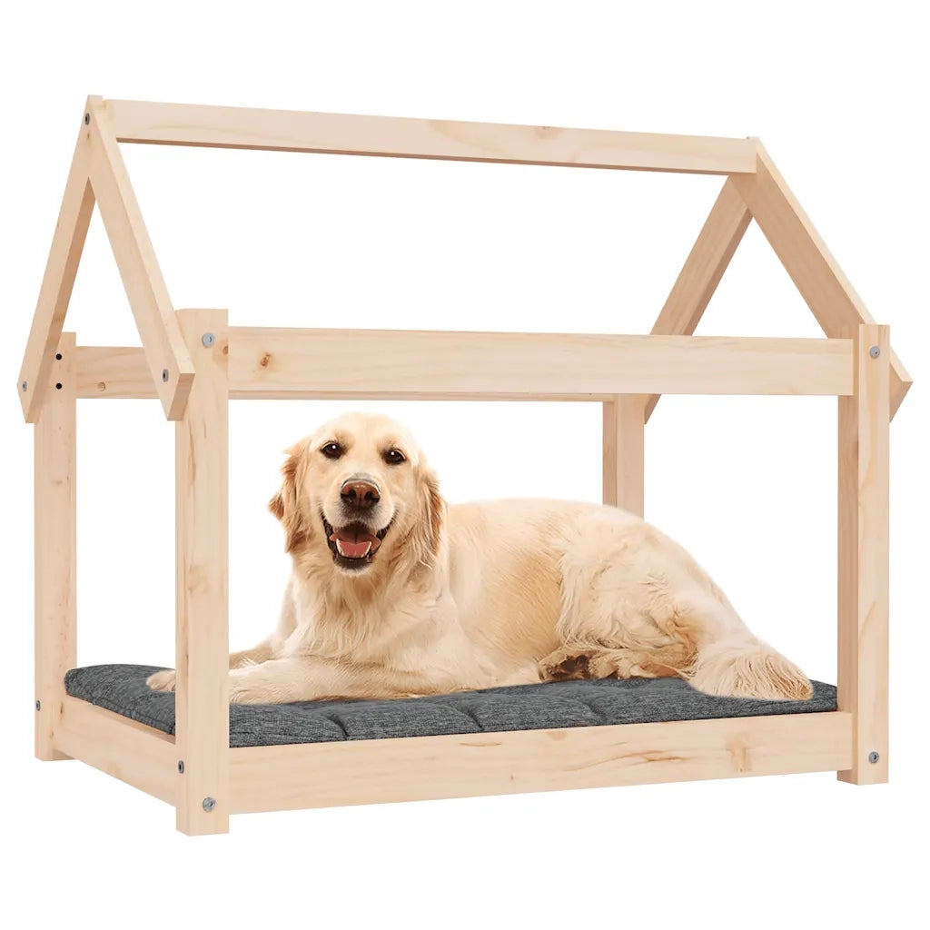 Cuccia per Cani 81x60x70 cm in Legno Massello di Pino cod mxl 39798
