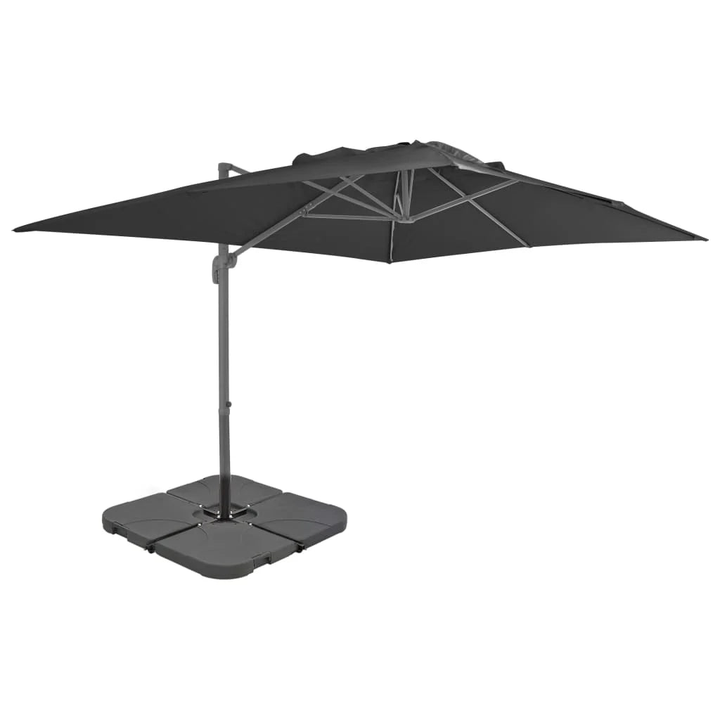 Ombrellone con base portatile 4 m antracite 02_0008047