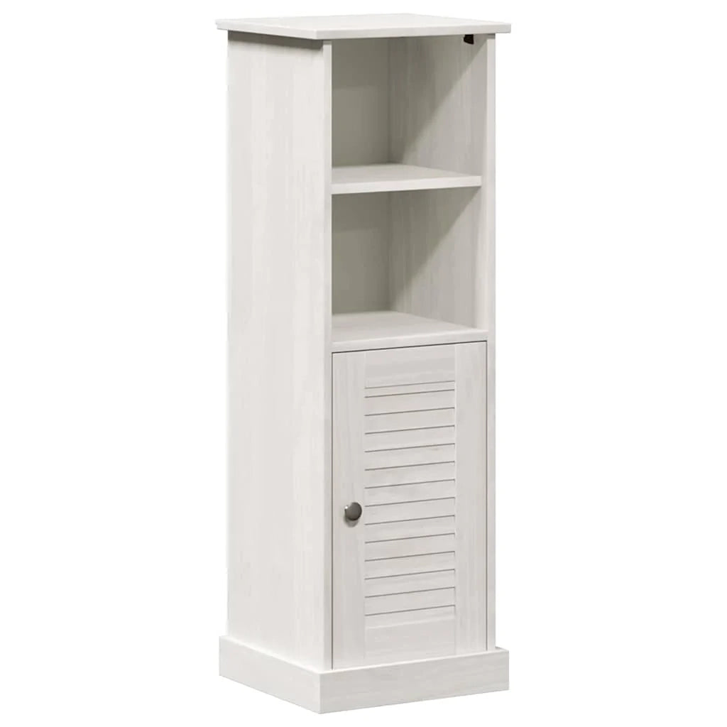 Mobiletto da bagno moderno con spazio interno 37 x 34 x 110 cm con ripiani in legno bianco 02_0057912