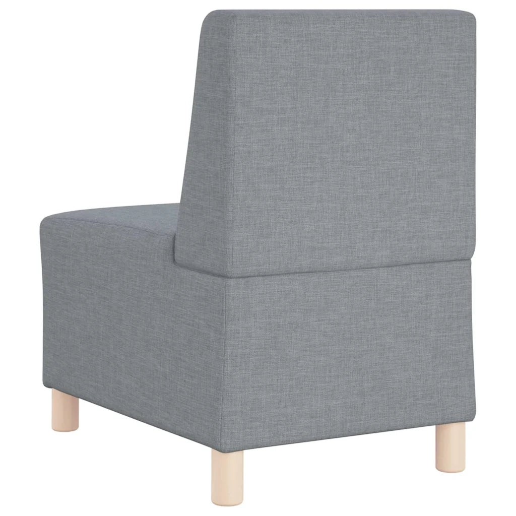 Divano Modulare Senza Braccioli 2 pz-Sofa Modulare-Divanetto Grigio chiaro 411232