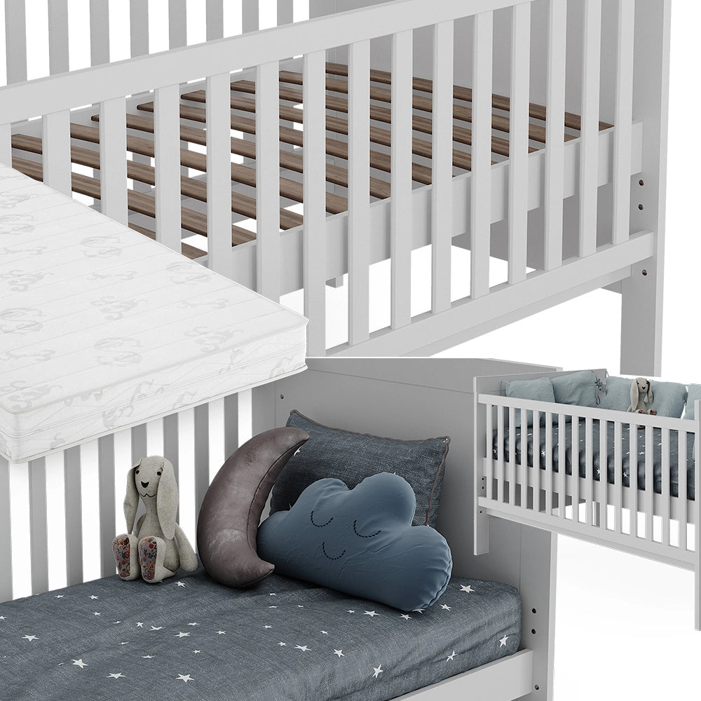 Vitalispa Culla Bianco 144.4 x 83 cm con materasso