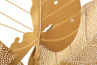 Pannello da Muro Autumn Leaf Oro 53x4x84,5 cm in Ferro
