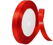 Lint Satinato 10 mm - Rosso - Confezione Regalo - Taart/Haarstrik - Lint a Poliestere - Decorazione di Natale - 22 metri - Lint Decorativo