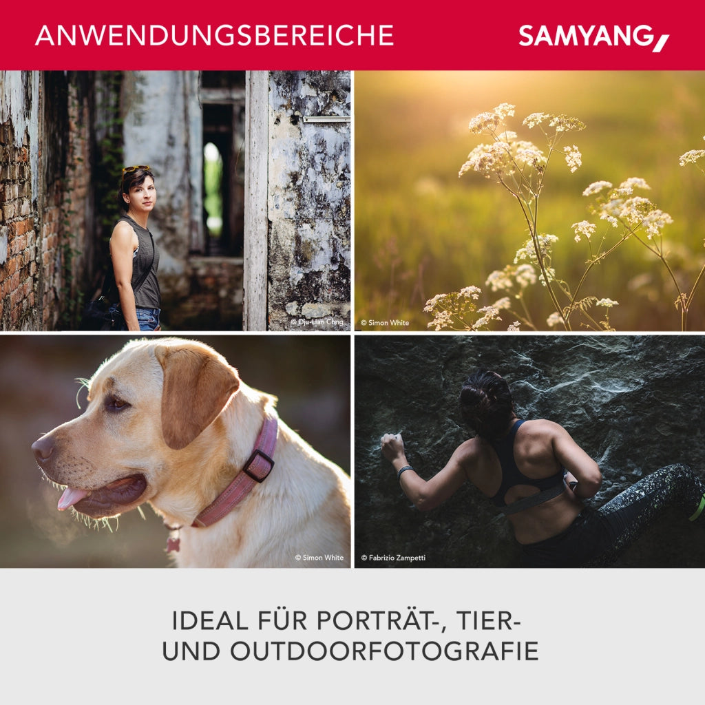 Teleobiettivo AF 85mm F1.4 EF – compatibile con Canon EF - leggero e compatto - per ritratti fotografici, con autofocus veloce per DSLM - per fotocamere SLR full-frame e APS-C