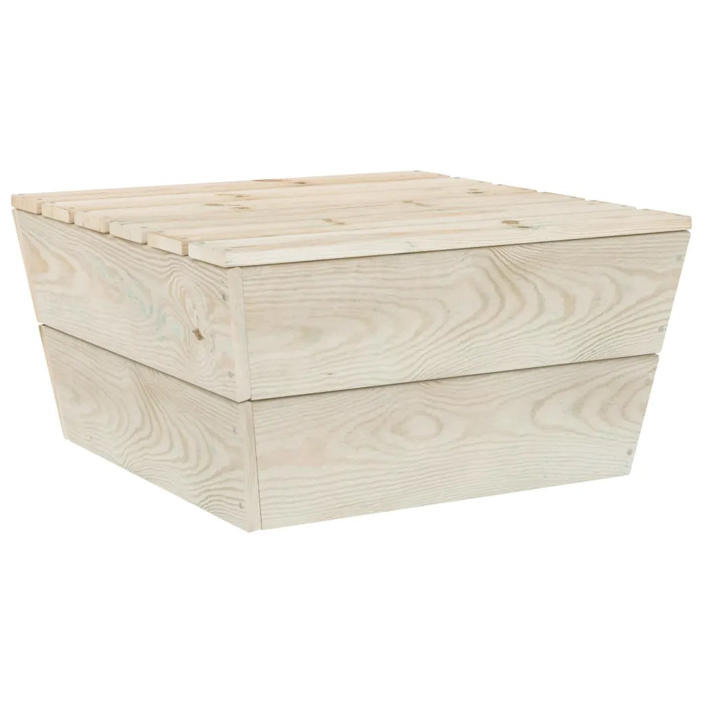 Set Divani da Giardino su Pallet 10 pz in Legno Abete Impregnato 3063732
