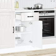 Base da Cucina Lucca Bianco Lucido in Legno Multistrato 853709