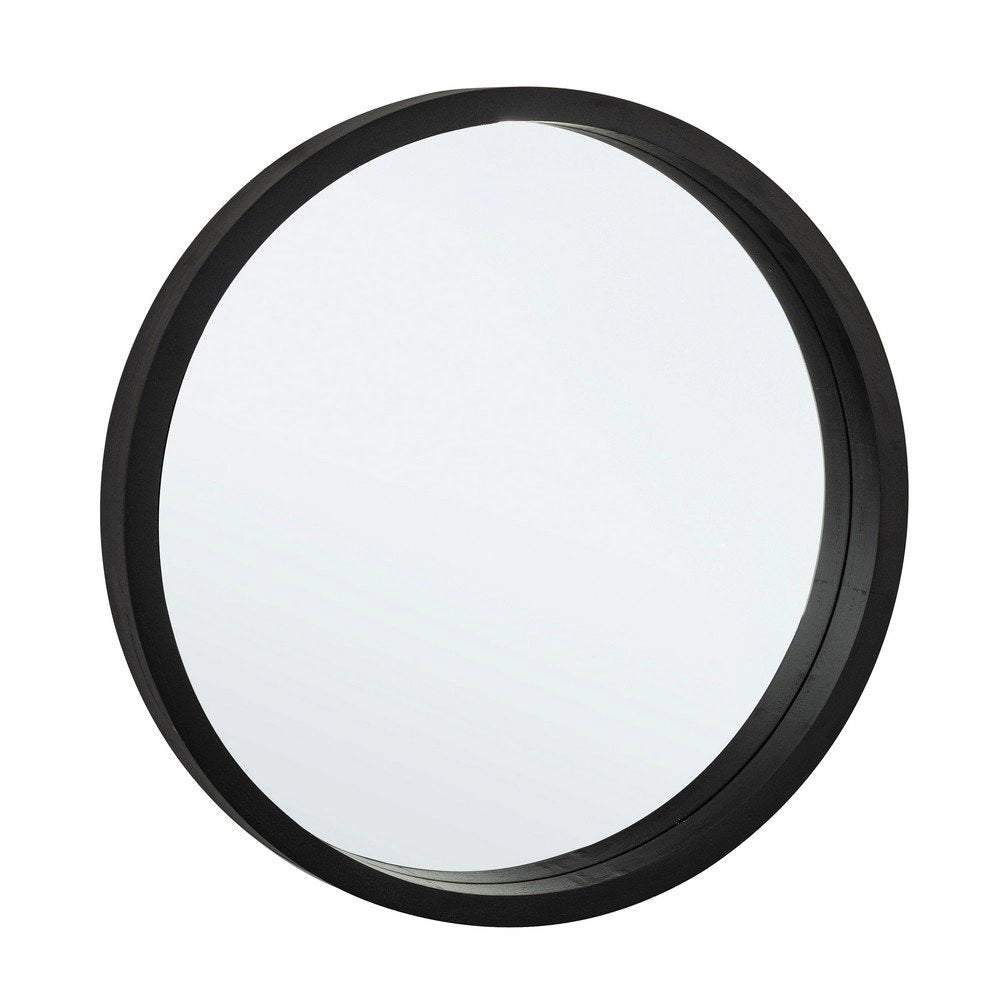 Specchio Legno Nero Moderno da Parete 52 cm - YOUNG