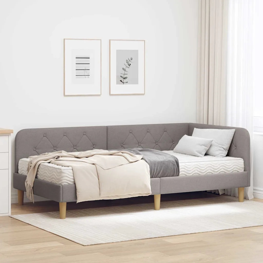Cornice del letto ad angolo Talpa 90 x 200 cm Tessuto 3394122