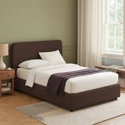 Telford, Letto Piazza e Mezza Sfoderabile Made in Italy, Marrone