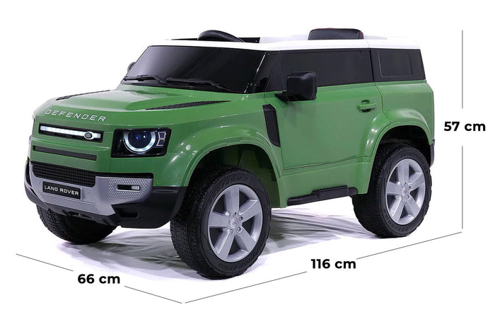 Macchina Elettrica per Bambini 12V con Licenza Land Rover Defender Verde