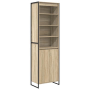 Set di 2 moderni e pratici mobili alti rettangolari 60 x 36 x 200 cm realizzati in legno ingegnerizzato Sonoma 02_0056098