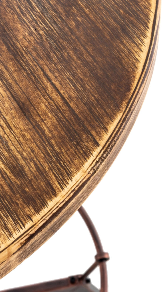 Tavolo design industriale Malita bronzo