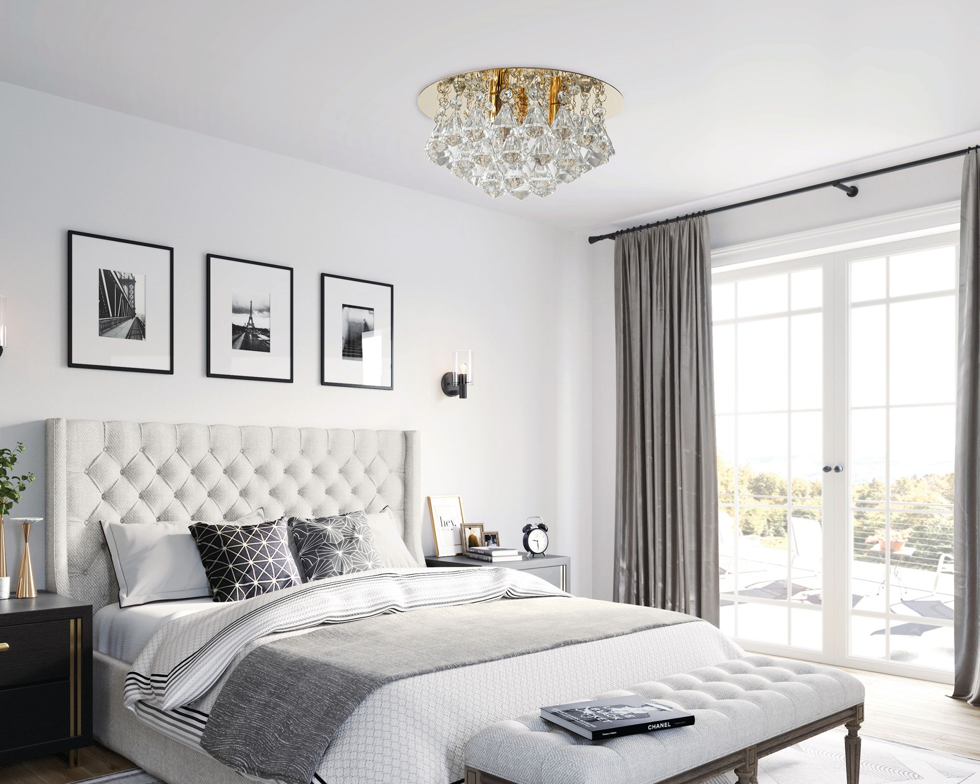 Lampada Da Soffitto APP780-7C Gold