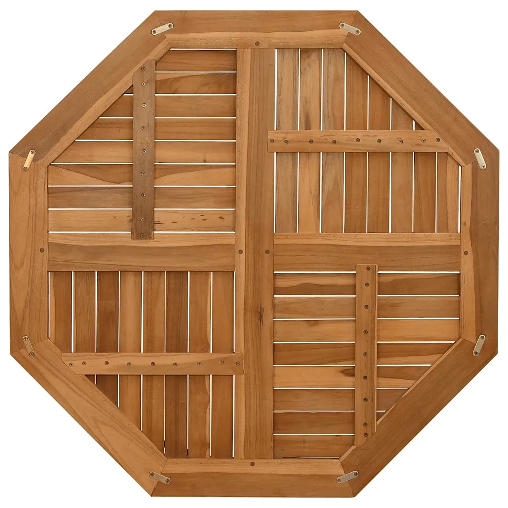 Piano per Tavolo 90x90x2,5 cm Ottagonale Legno Massello di Teak 366667