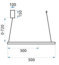 Lampada Black Ring Led + Pilota APP692-30-50