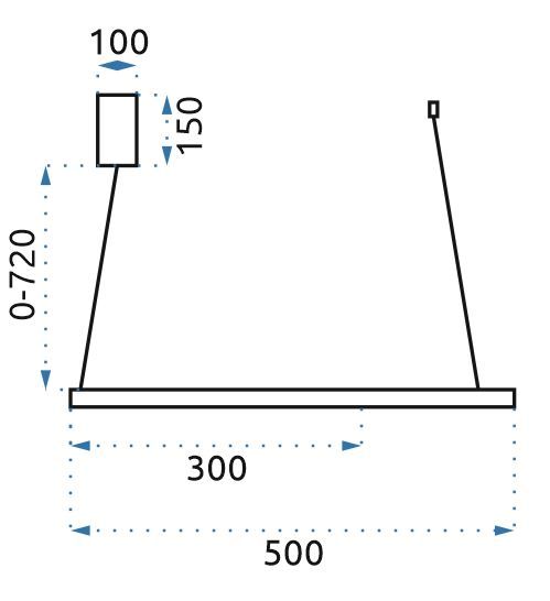Lampada Black Ring Led + Pilota APP692-30-50