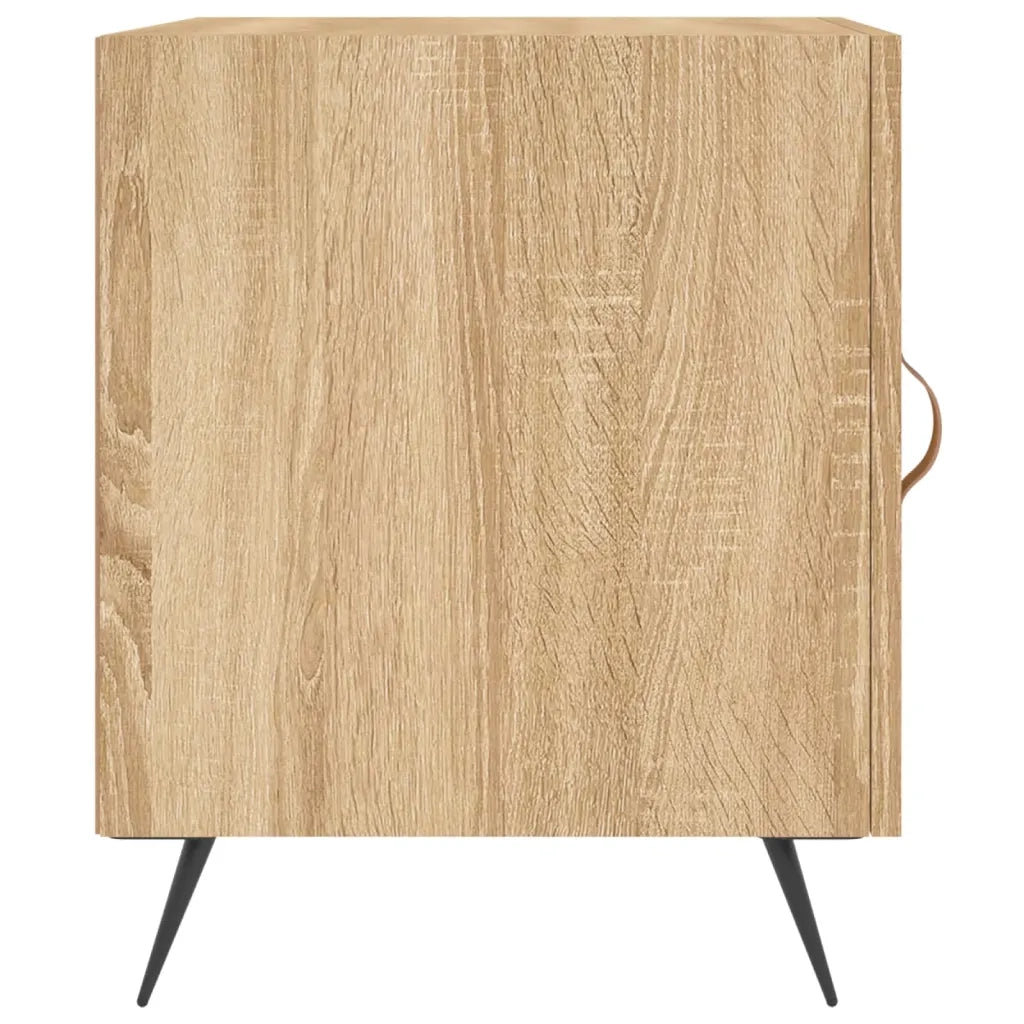 Comodini 2 pz-Set di 2 Tavolino da notte Rovere Sonoma 40x40x50 cm in Legno Multistrato 159447