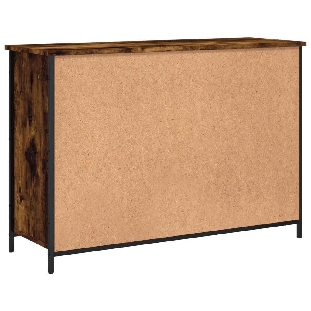 Credenza | Madia | Buffet da pranzo | Armadio da pranzo Rovere Fumo 100x35x70 cm in Legno Multistrato