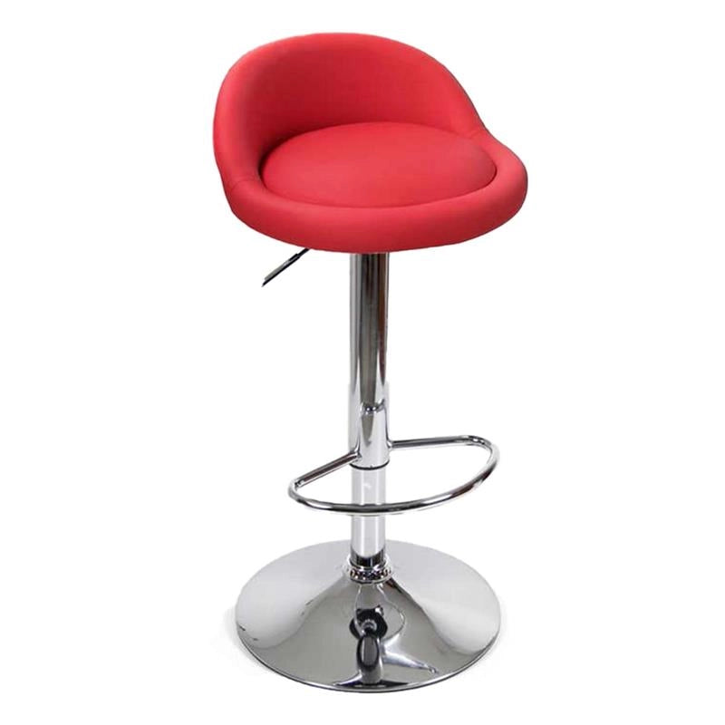 SGABELLO PARIGI CON SEDUTA IMBOTTITA 38 X 68/89 CM IN COLORE ROSSO