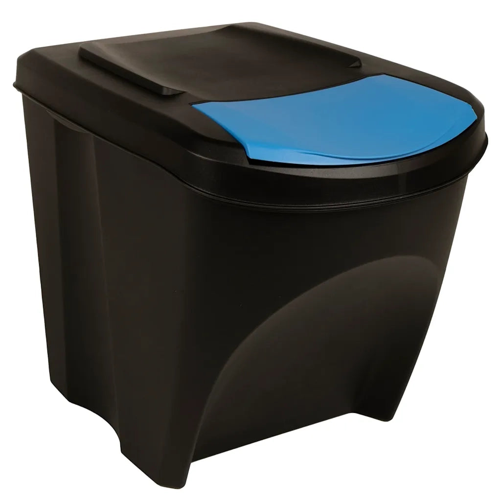 Cestini per Rifiuti Impilabili 3 pz Antracite 75 L CFW3739997