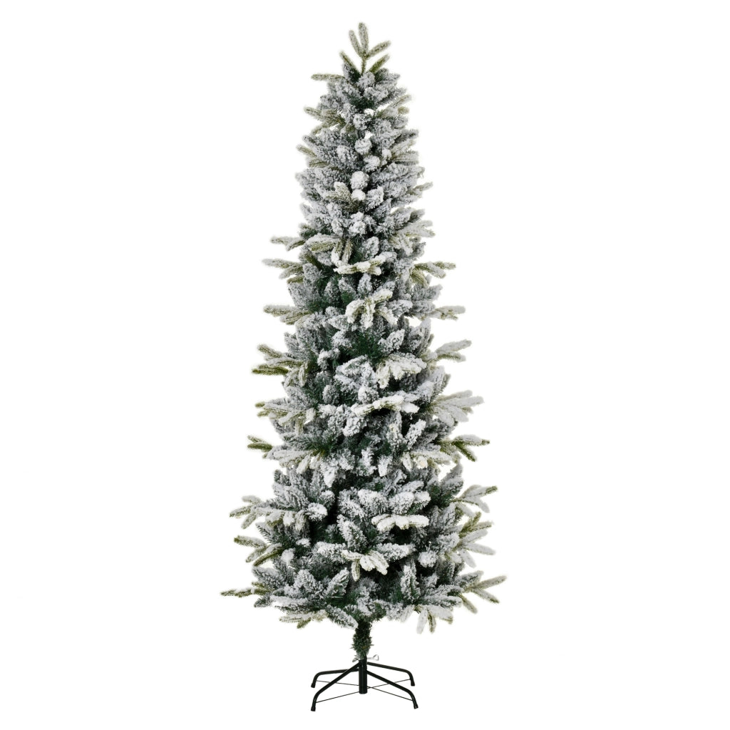 Albero di Natale Artificiale Nevado ¨C zephmum ¨C Verde Bianco 210 cm
