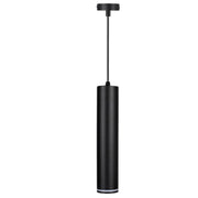 Trade Shop - Lampadario A Sospensione Da Soffitto Forma Cilindrica Lampada Pendente Attacco Gu10 Sp-01 - Nero