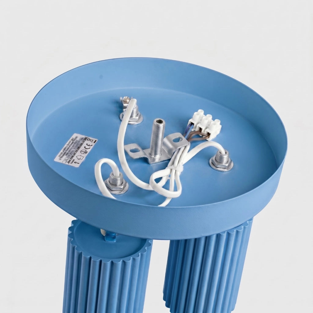 Plafoniera KARBON 3P azzurro