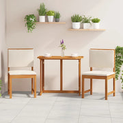 Sedia da Giardino 2 pcs Marrone Legno massello di acacia 4107155