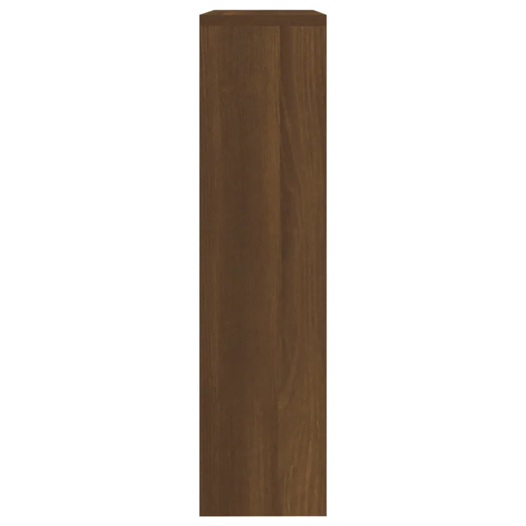 Scarpiera mobiletto portascarpe mobile ingresso/corridoio/soggiorno con specchio 2 livelli 63 x 17 x 67 cm marrone 02_0021894