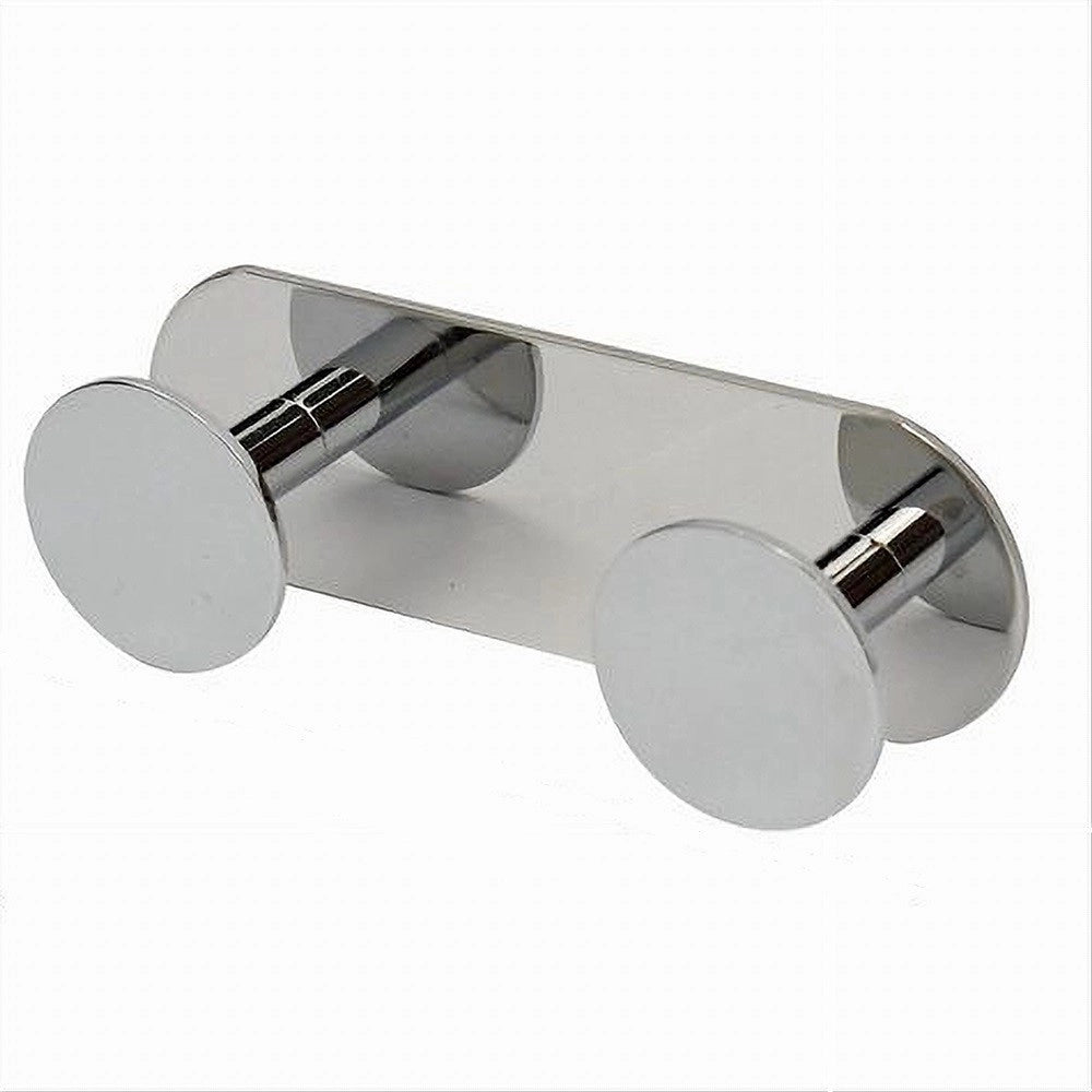 Trade Shop - Appendino Con 2 Ganci Appendi Porta Asciugamano 2 Posti Bagno Casa Cromato 59761 -