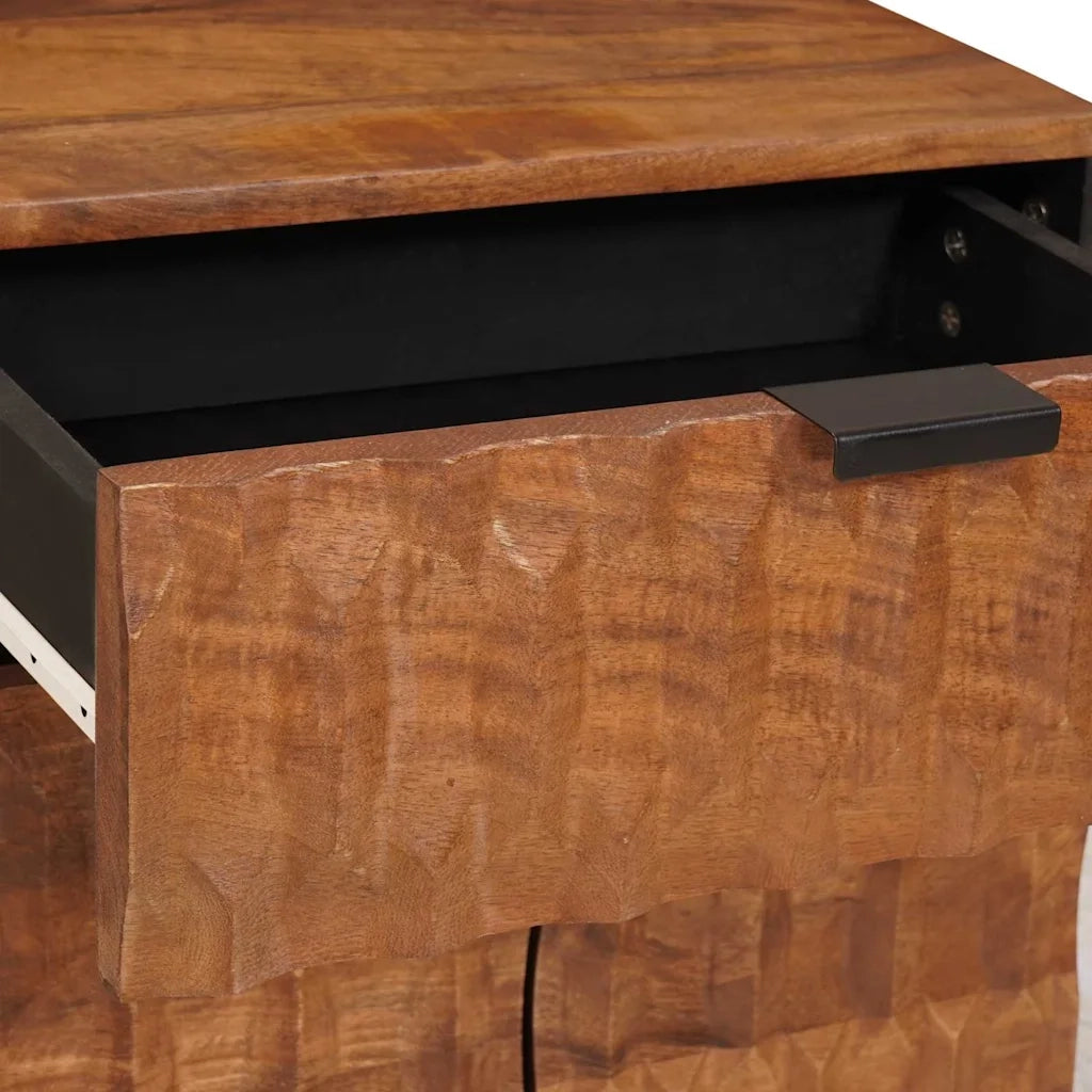 Comodino | Armadio da Notte | Mobiletto da notte con cassetto Marrone 50 x 33 x 60 cm