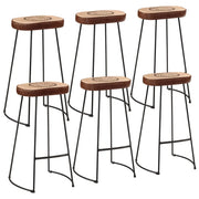 Set Bar 7pz Legno Massello Mango Grezzo e Metallo 3216413