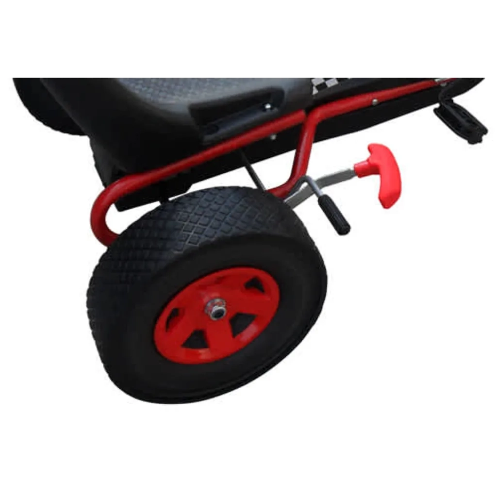 Go-kart a pedali per bambini, sedile regolabile, rosso CFW7943559