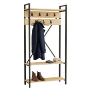 Celiera, Appendiabiti 7 Ganci, 180h cm Marrone Antracite