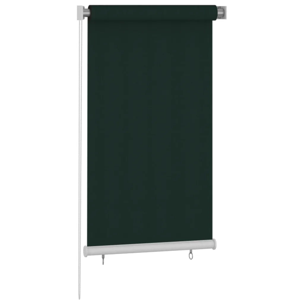 Tenda a Rullo per Esterni 80x140 cm Verde Scuro HDPE